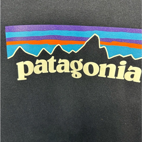 Patagonia SMALL+XL Navy P-6 Logo Uprisal Hoodie Worn/Vintage Look Recycled - Picture 12 of 13